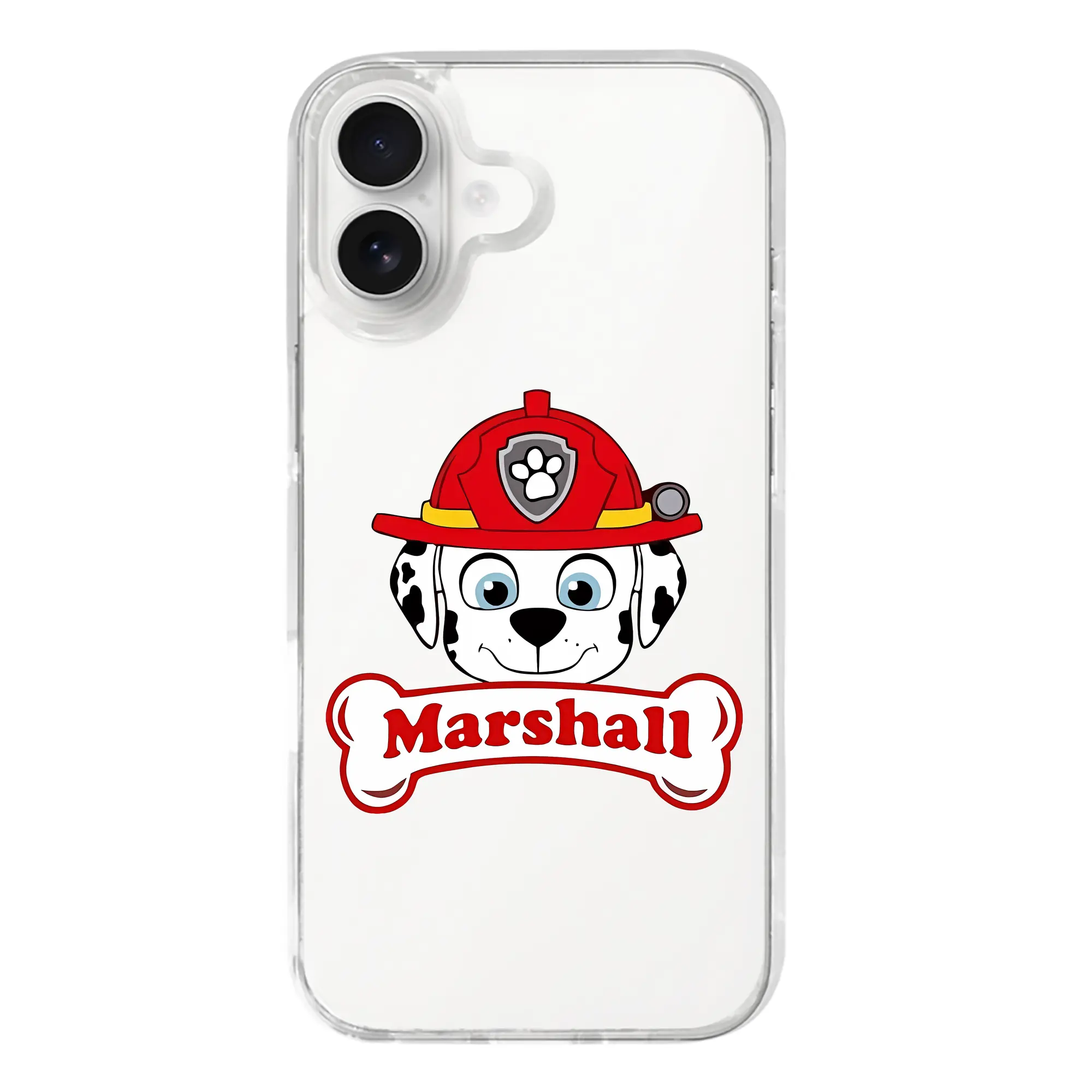 パウ・パトロール グッズ マーシャル - iPhone 17シリーズ 透明スマホケース – 薄型・耐衝撃・精密フィット保護カバー